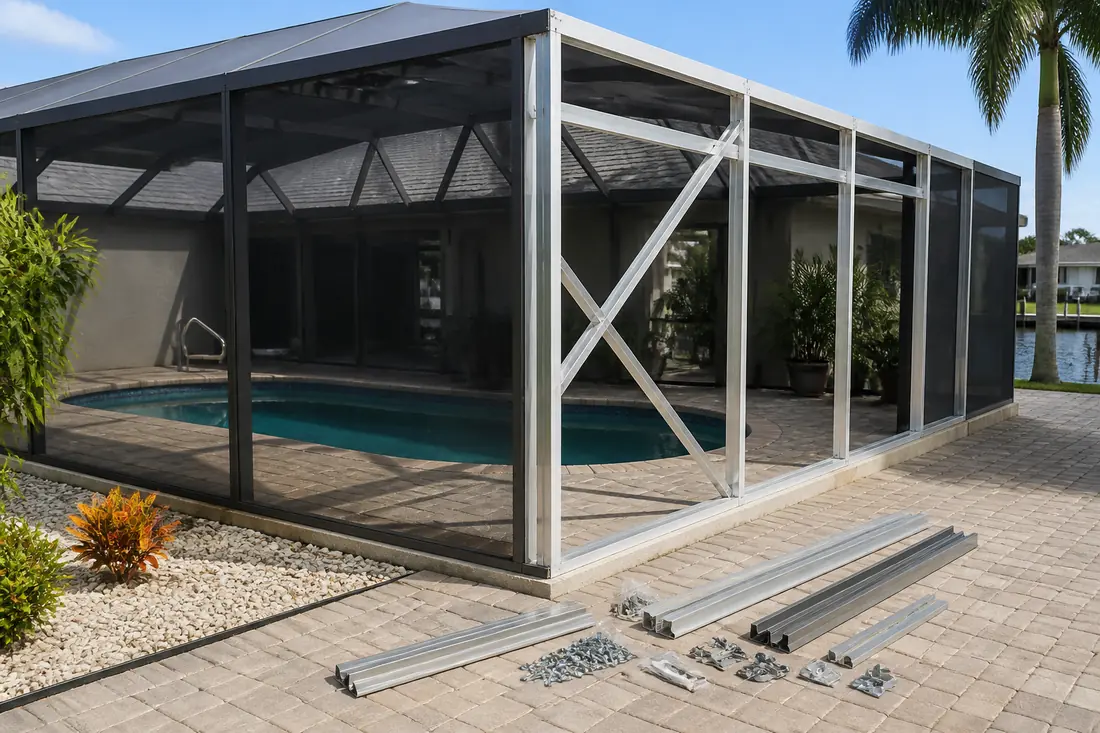 Pool Cage Repair by Collier Screen Enclosures